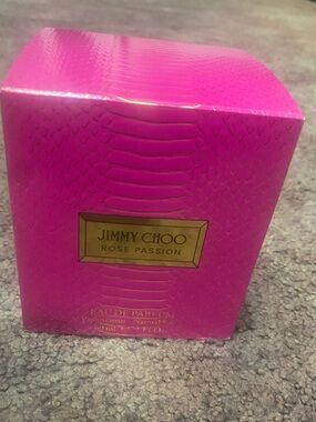Jimmy Choo Pink Rose Passion Box with Gold Label